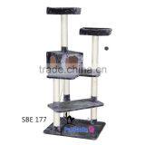 China Factory Stable Cat Tree With Platform and String thumbnail-1