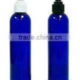 blue transparent color pet cylinder shape 100ml,120ml,150ml pet Plastic bottle