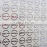 electroforming nickel sticker; Foil Self Adhesive Sticker