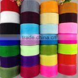 2016 wholesale Colorful Sheer Organza Ribbon/Colorful Decorative Organza Ribbon/Rainbow Sheer Tape