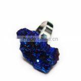 Natural Crystal Stone Druzy Changeable Ring 2015 Wholesale thumbnail-4