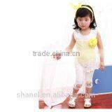 NEW Arrival Girls Cotton Tops Flower Vest T-shirts thumbnail-4