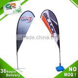 flexible advertising beach flag pole with custom printing