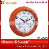 Cason Christmas Weather Station Modern Wall Clock thumbnail-3