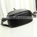 2016 Most Popular Wicker Zipper Waterproof Backpack and Rivets Shoulder Bag thumbnail-4