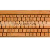 Top Quality Wooden Cheap Wireless Bamboo Keyboard and Mouse