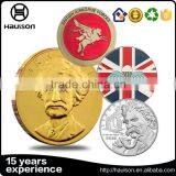 2016 China Fashionable Collective Beautiful Design Die Cast Copper Material Fine Silver Plating Love Wedding Souvenir Coin thumbnail-2