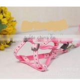 pink dog harness with leash, size S M L available , outdoor pet harness with lead