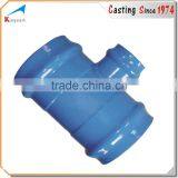 OEM Custom Foundry Cast Iron Casting Epoxy Coated Ductile Iron Pipe Fitting thumbnail-3