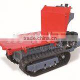 BY1000 Hot Sale Agriculture Mini Dumper Crawler Loader With Three Sides Unloading thumbnail-5