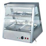 electric food warmer display showcase/glass pastry warmer display showcase/glass door food warmer