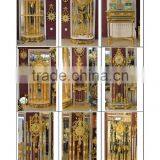 Luxury Italy Style Antique 24K Gold Plated Bronze Mounted Floor Clock, Decorated Pendulum Clock, Crystal & Marble Clock thumbnail-6