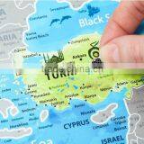 Detailed Europe Map With Scratch off Stickers Large Size Tube Packaging AMA-15 thumbnail-4