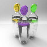 Eco-friendly Food Grade BPA Free Silicone Baby Feeder Bottle With Dispensing Spoon&Plastic Storage Cap thumbnail-6