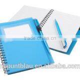 Plastic Covered Notebook With 70 Striped Sheets Ballpoint Pen thumbnail-1