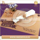 Green Field Leather Like Double Washable Kraft Paper Placemat thumbnail-6