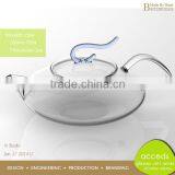 2014 Unique New Design Borosilicate 450Ml Glass Teapot thumbnail-1