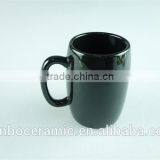 White and Black Colored Glazed Ceramic Beer Mug 7 oz Cheap Price Wholesale thumbnail-5