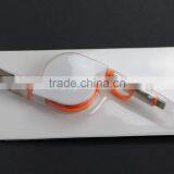 Custom 2 In1 Retractable Universa Tangle Free Charging/Sync Cable for Android&IOS Mobile Phones thumbnail-5