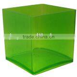 Indoor Clear Plastic Cylinder Vase ( Cube ) Acrylic Vase/flower Pot thumbnail-5