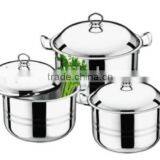 Large Size Stainless Steel Cookware Set With Metal Lid thumbnail-5