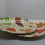 Hot-sell Eco Bamboo Fiber Big Reusable Plate(BC-P1003)