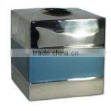 metal material shiny coloured tissue box