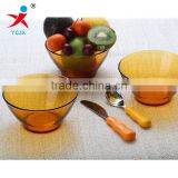 glass soup bowls/Fruits and vegetables, creative salad bowl sets