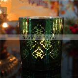 Laser Sliver Glass Tealight Candle Holders thumbnail-5