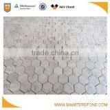 Triangle Marble Mosaic Irregular Mosaic Carrara White Tile thumbnail-3