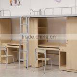 Comfortable Hotel Metal Bed Frame Loft Bunk Bed Metal Bunk Bed Parts thumbnail-5