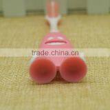 Smile Style Handle Toothbrush for Kids Soft Rubber Sucker Bottom Children Toothbrush With Tongue Cleaner thumbnail-5