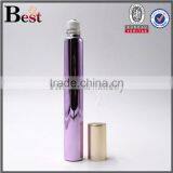 Cosmetics Hot Products Light Purple UV Tube Glass Roll Bottle Essential Oil Perfuem Roll on Bottle With Metal Ball Cost Price thumbnail-3