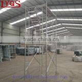 Steel walk through frame scaffolding platform