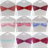 2016 Year Spandex/Lycra Lace Chair Band With Plastic Buckle Wedding Party Decor thumbnail-1