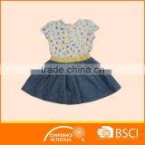 Cartoon Printed Children Wear Cotton Baby Girl Dress thumbnail-2