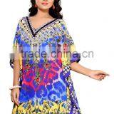 Canvas Crepe Printed Kaftan / Kaftan Dubai/moroccan Dress Kaftan for Sale thumbnail-1