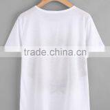 2017 Hot Sale OEM Wholesale New Style Custom Clothes Fashion White Boutique Short Sleeve Kids Printed t Shirt thumbnail-2