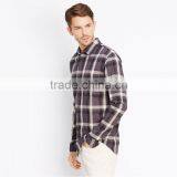 2016 Latest Check Plaid Cotton Business Shirt Thicken Flannel Check Shirts for Men thumbnail-3