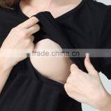 Wild Maternity Tops Scoop Neck Breastfeeding Clothing Normcore Pregnant Mother T-shirts thumbnail-3