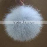 Myfur Light Blue Real Fox Fur Pompom Wholesale Animal Fur Accessory thumbnail-1