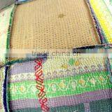 Large Kantha Cushion, Kantha Quilt Pillow, Kantha Cushion Cover, Ooak thumbnail-2