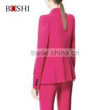 Blazer Women Latest Designs Ladies Suit Woolen Red Women Tuxedo Suits thumbnail-3