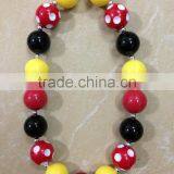 2014 New Chunky Bubblegum Frozen Necklace Resin Stripe Beads Kids Necklace 2014 Wholesale Baby Necklace Baby Beads Necklace thumbnail-1