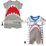 Wholesale Funny 3D Baby Rompers Shark Newborn Baby Clothes Rompers Animals Pattern thumbnail-2