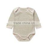 Hot Sale Organic Cotton Plain Baby Clothes Romper thumbnail-1