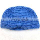Many Colors Newborn Baby Photo Props Knot Hats Hand Crochet Photography Props Hat Crochet Cap thumbnail-3