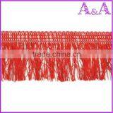 New Style 4.2cm Width Dark Pink Cotton Accessories Curtain Fringe for Decoration thumbnail-3