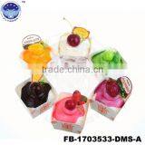 Square Mousse Fake Cake 2017 Promotional Souvenir Gifts Paper Cup Cake Simulated Food