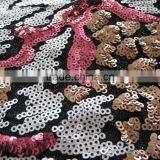 Sequins Fabric 3mm Sequins Fabric Lace Fabric thumbnail-4
